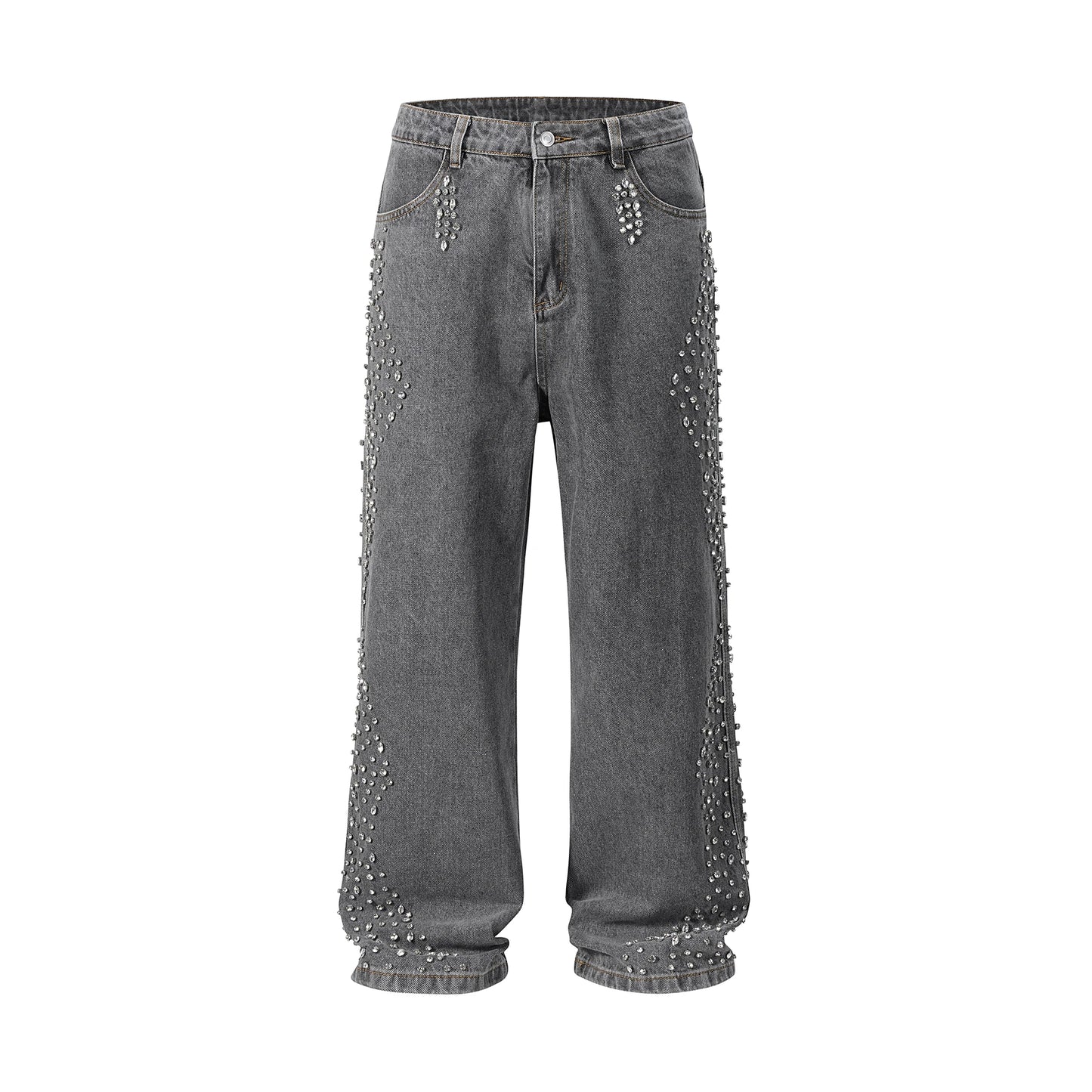 Vintage Gemstone Baggy Jeans for Men