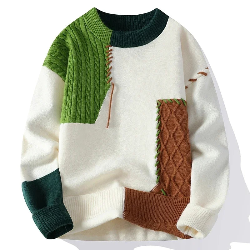 Men’s Patchwork Sweater