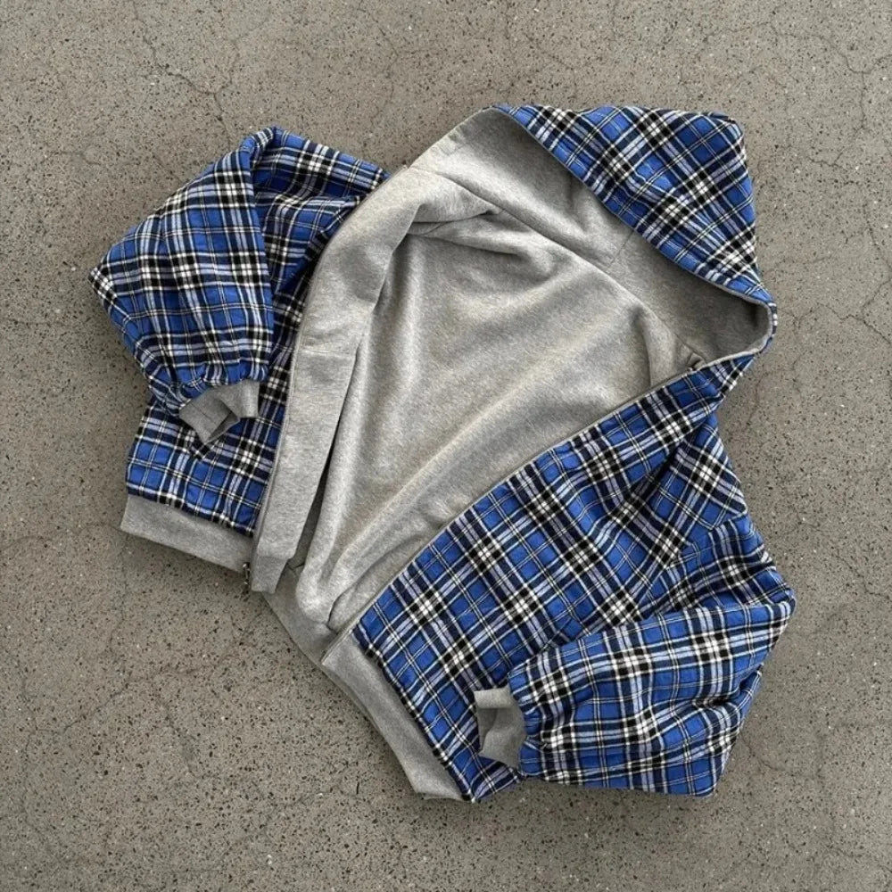 Oversized Reversible Grey Hoodies