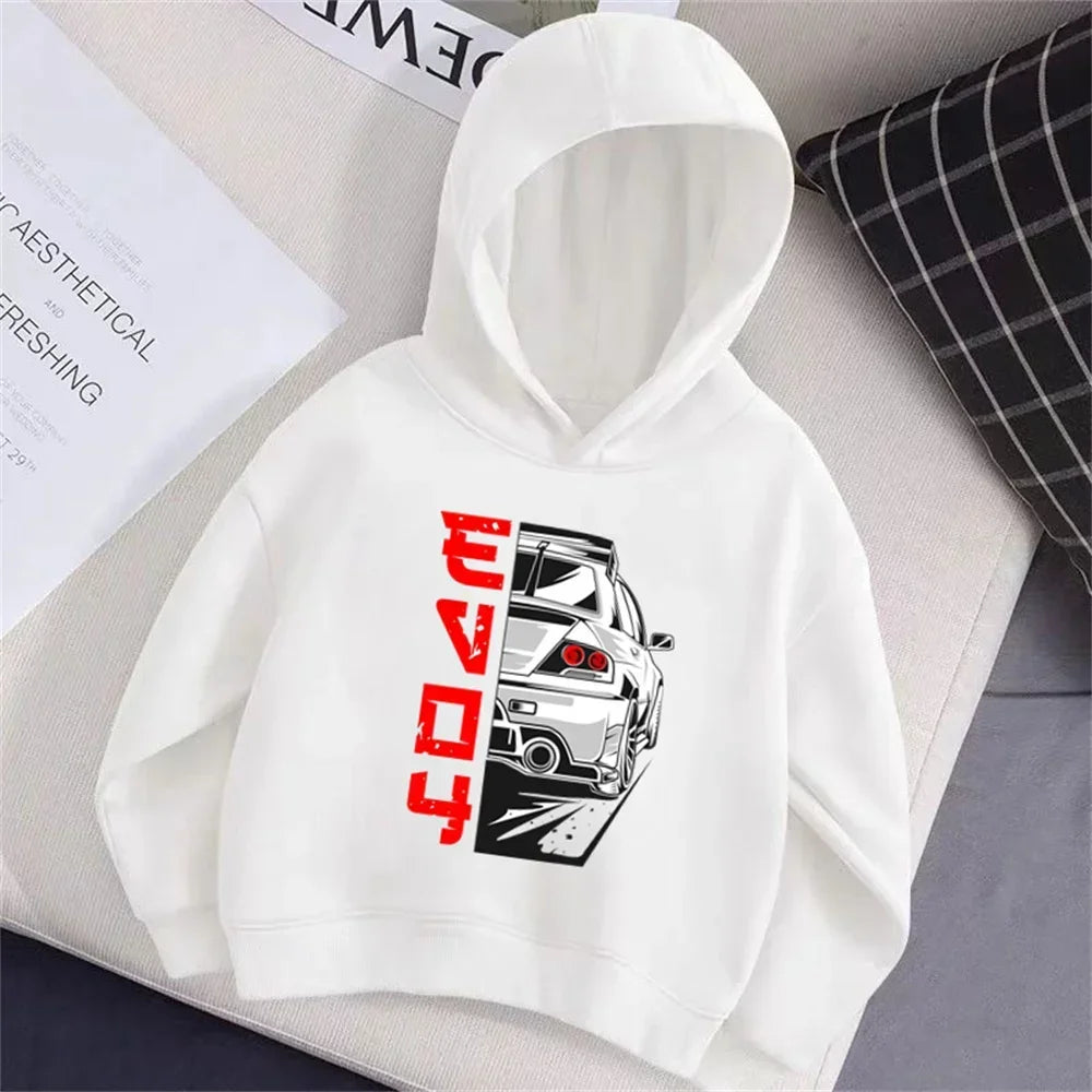 Unisex Kids Rally Car Hoodies