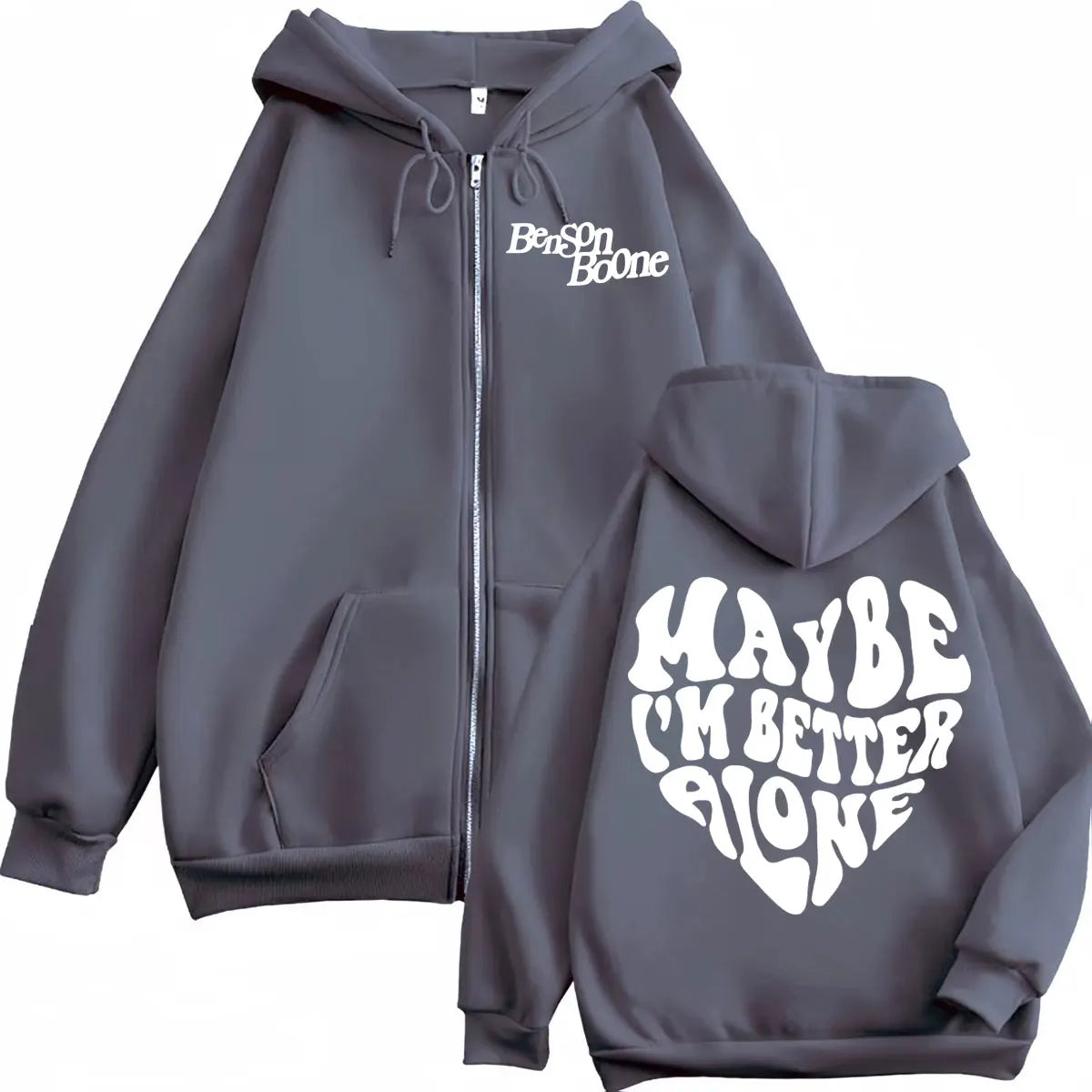 Benson Boone Merch Zipper Hoodies American Heart World Tour 2025 Unisex