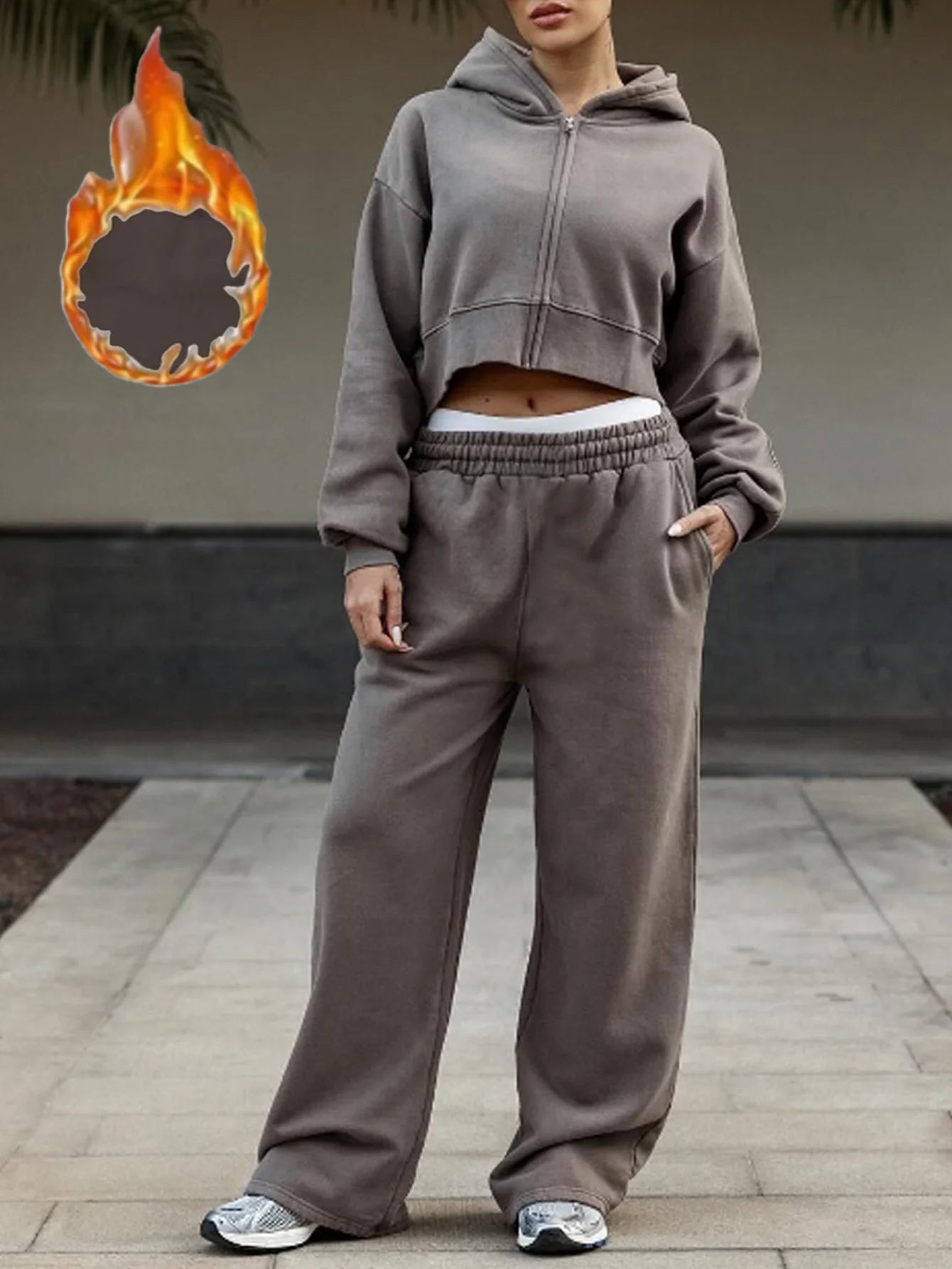Women's Hooded Sweatshirt Set