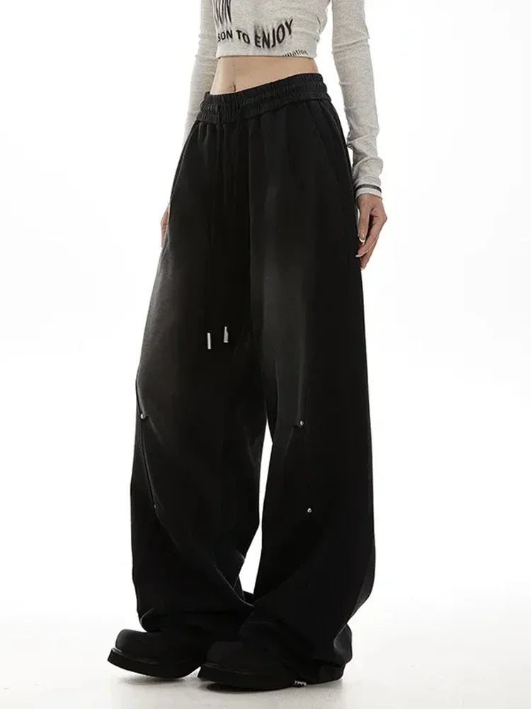 Women High Waist Baggy Pants