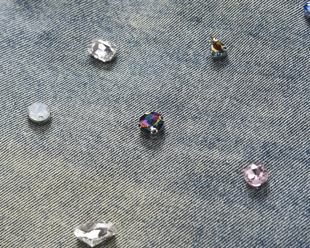 Vintage Gemstone Baggy Jeans for Men