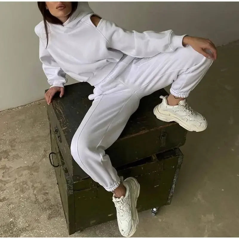 Two Piece Sets Women Tracksuit Oversized