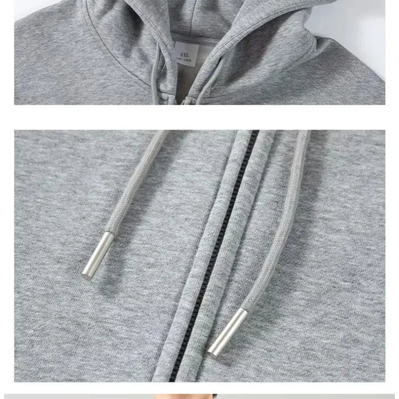 Unisex Loose Zip-Up Hoodie