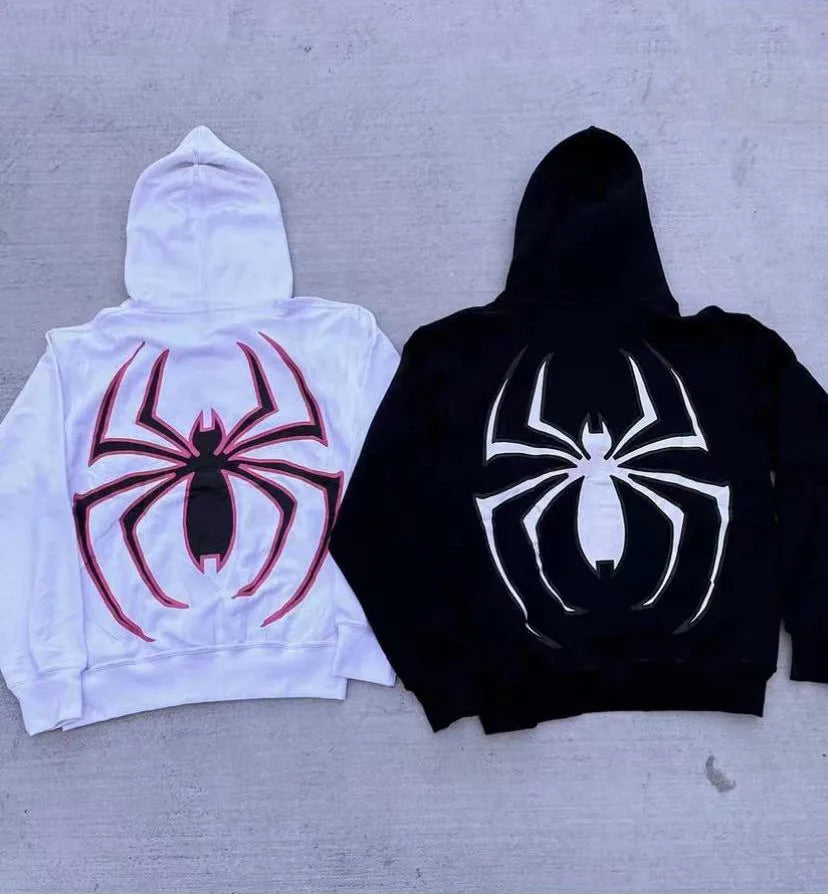 Full Zip Up Spider Hoodie His + Hers