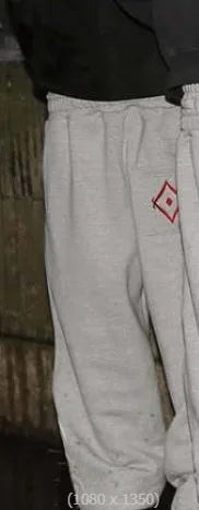Double Waist Embroidered Loose Sweatpants