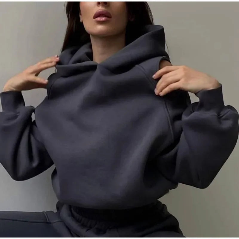 Two Piece Sets Women Tracksuit Oversized