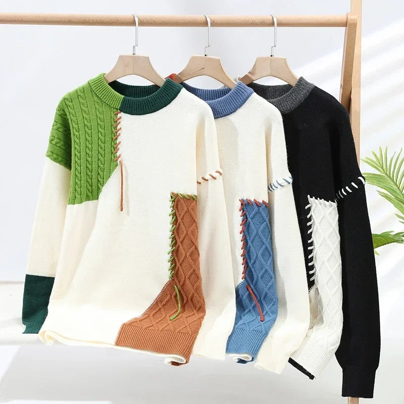 Men’s Patchwork Sweater
