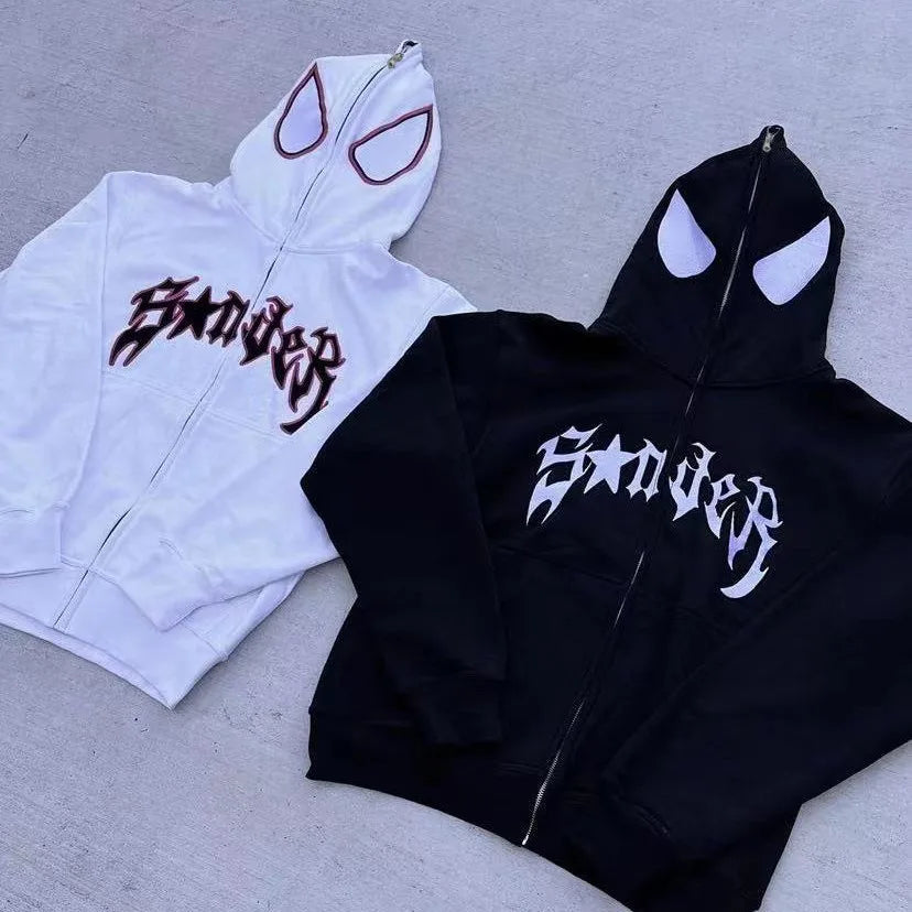 Full Zip Up Spider Hoodie His + Hers