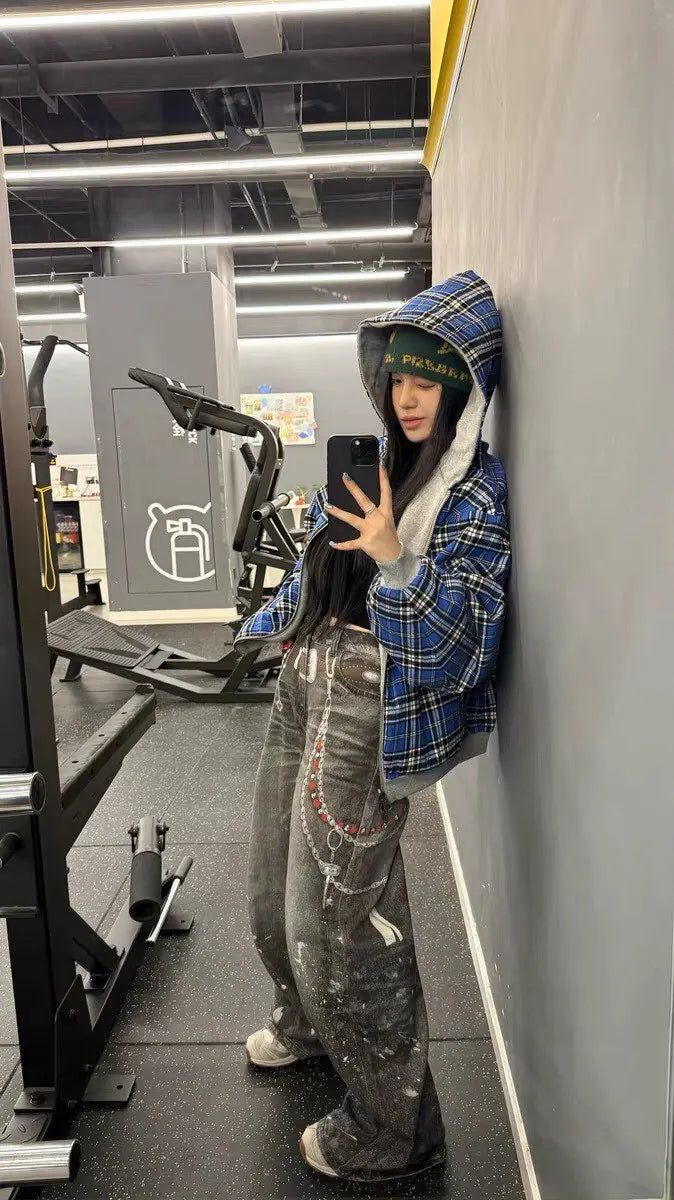 Oversized Reversible Grey Hoodies