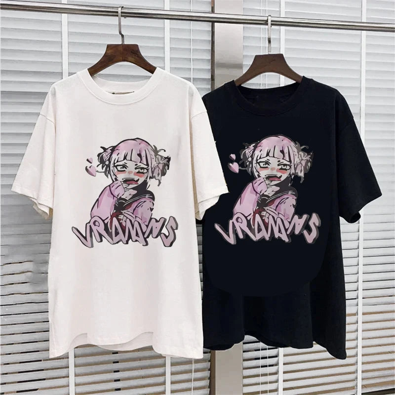 Women Oversized T-shirt Anime Graphic