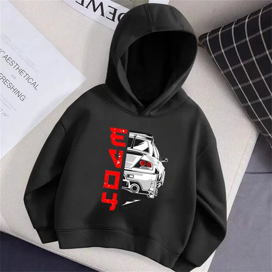 Unisex Kids Rally Car Hoodies