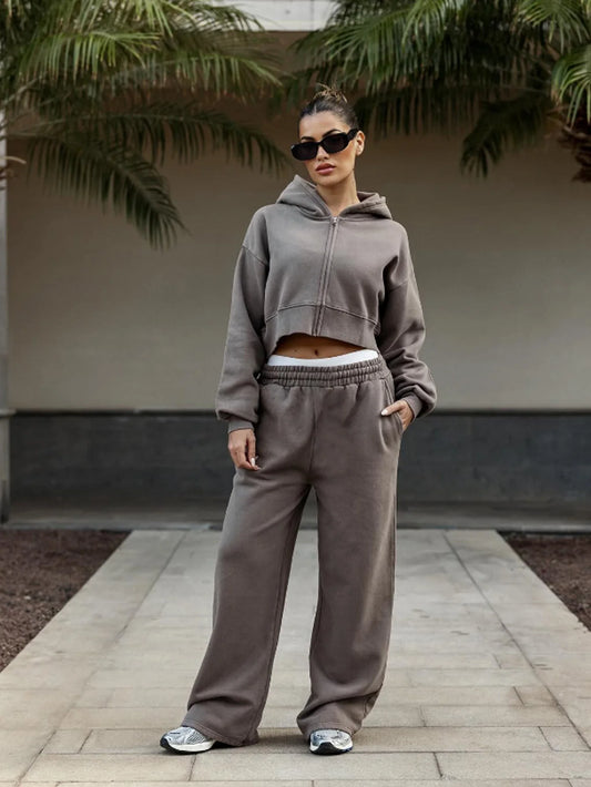 Women's Hooded Sweatshirt Set